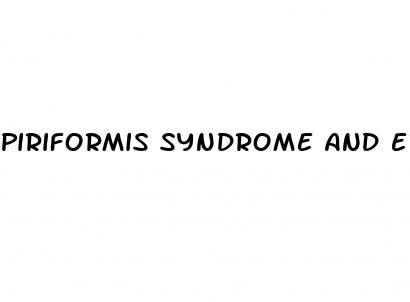 piriformis syndrome and erectile dysfunction