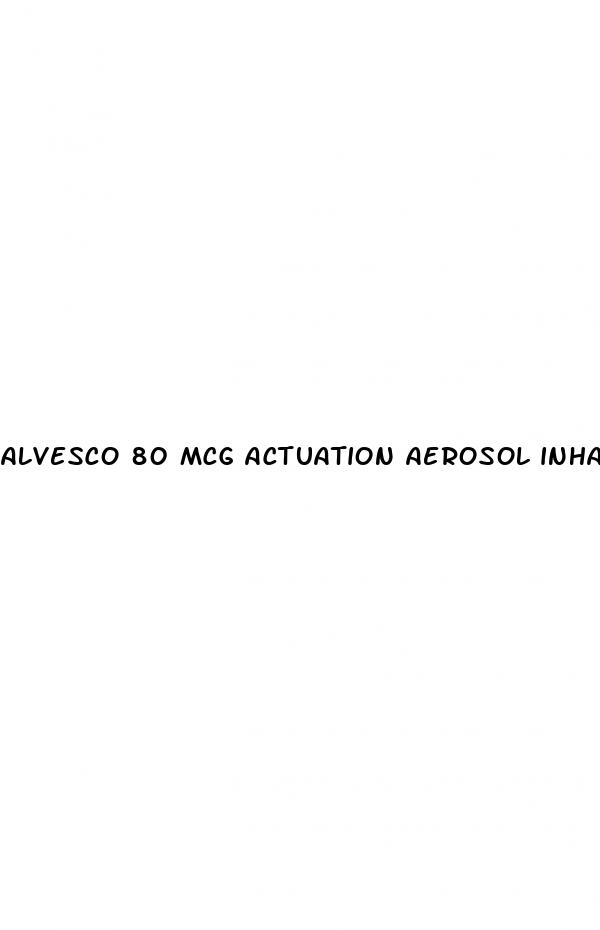 alvesco 80 mcg actuation aerosol inhaler and erectile dysfunction