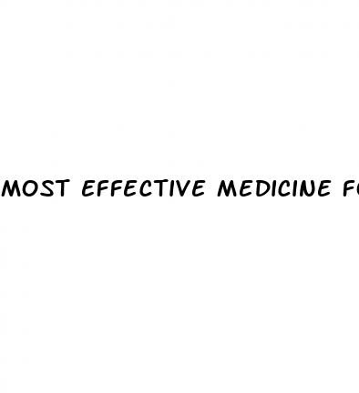 most effective medicine for erectile dysfunction