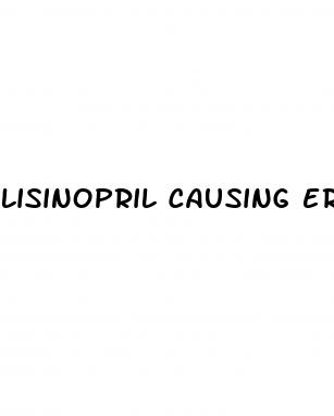 lisinopril causing erectile dysfunction