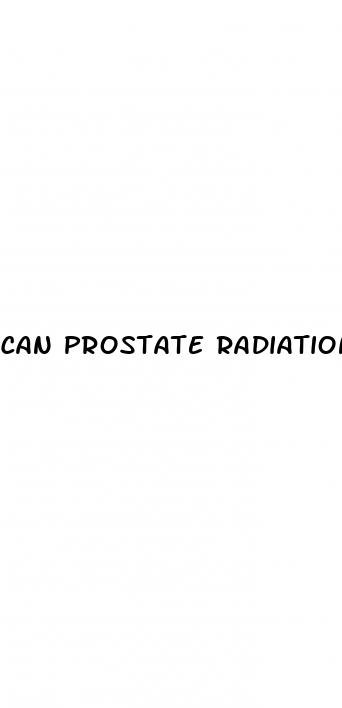 can prostate radiation cause erectile dysfunction