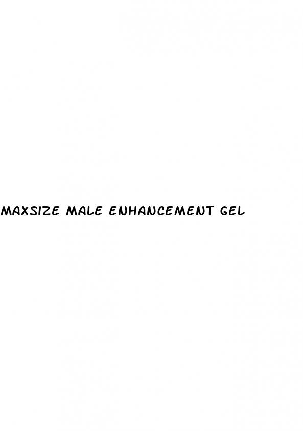 maxsize male enhancement gel