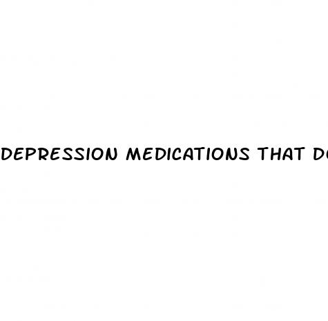 depression medications that do not cause erectile dysfunction