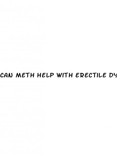 can meth help with erectile dysfunction