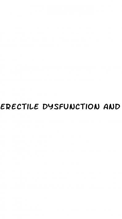 erectile dysfunction and low testosterone