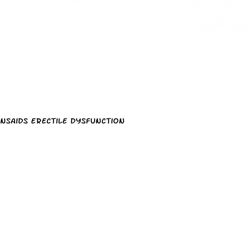 nsaids erectile dysfunction