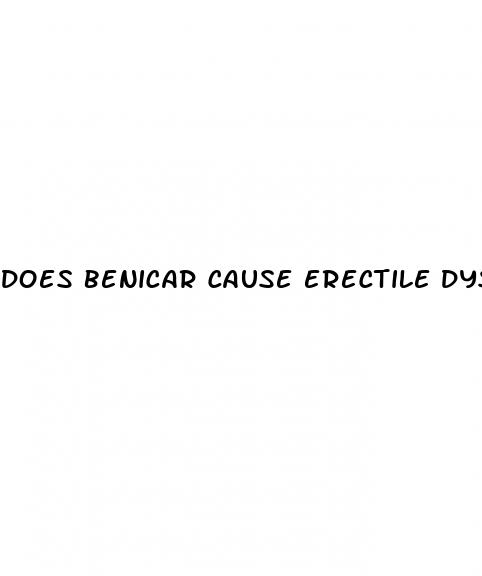 does benicar cause erectile dysfunction