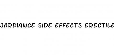 jardiance side effects erectile dysfunction