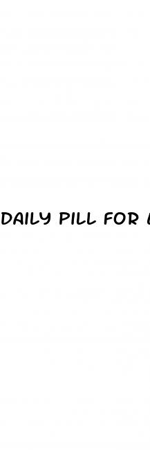 daily pill for ed