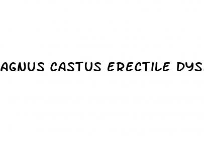 agnus castus erectile dysfunction