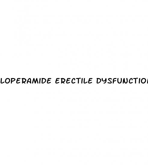 loperamide erectile dysfunction