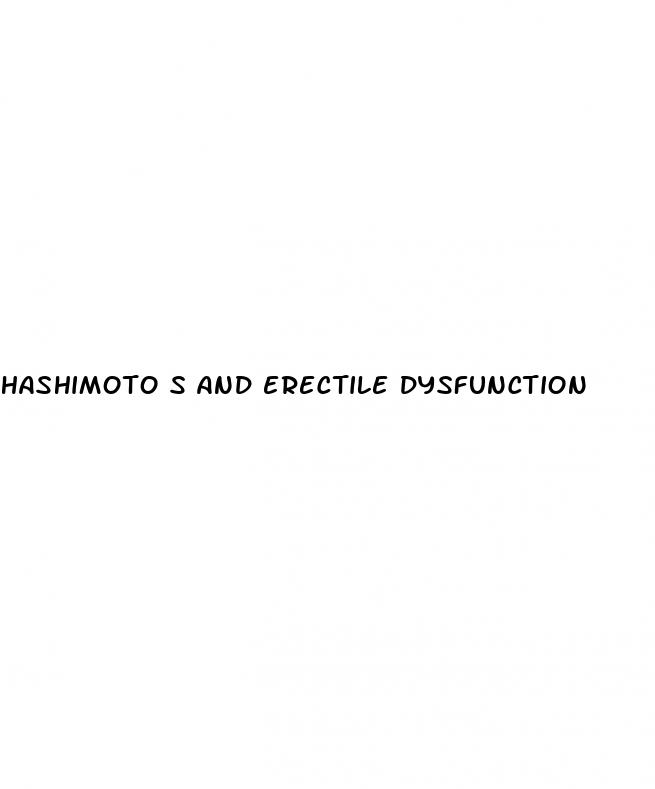 hashimoto s and erectile dysfunction