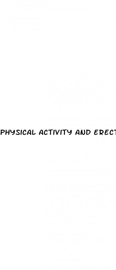 physical activity and erectile dysfunction