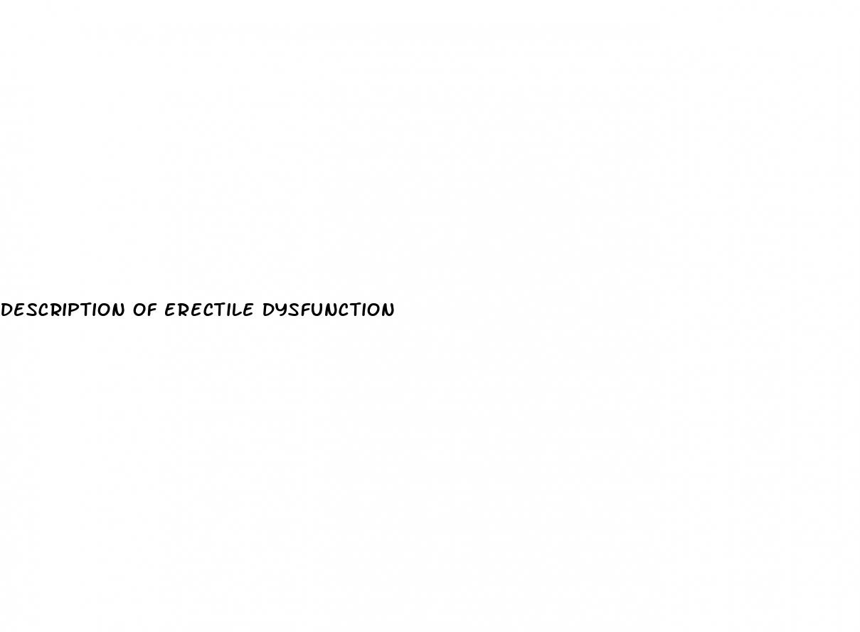 description of erectile dysfunction