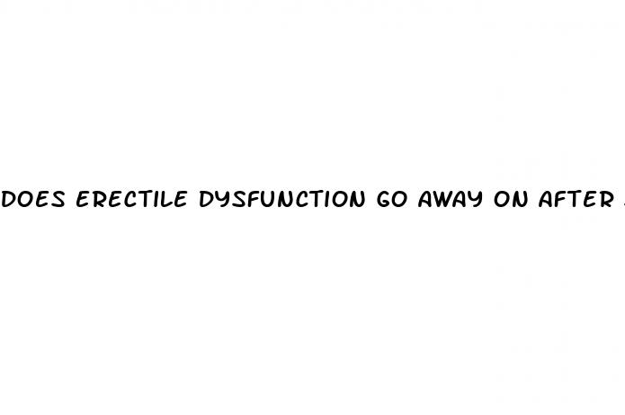 does erectile dysfunction go away on after stopping masterbation