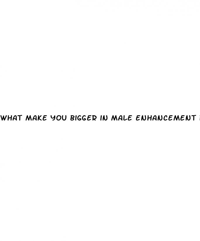 what make you bigger in male enhancement pills