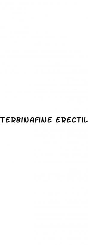 terbinafine erectile dysfunction