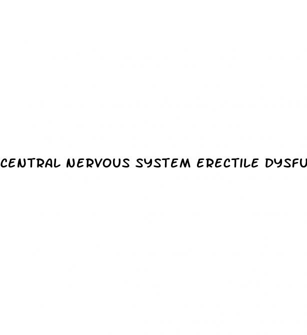 central nervous system erectile dysfunction