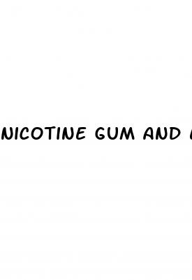 nicotine gum and erectile dysfunction