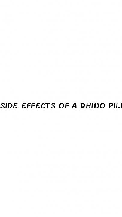 side effects of a rhino pill