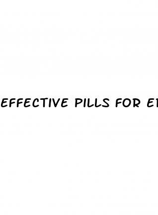 effective pills for erectile dysfunction