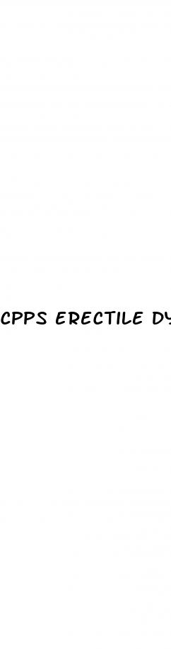 cpps erectile dysfunction