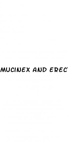 mucinex and erectile dysfunction